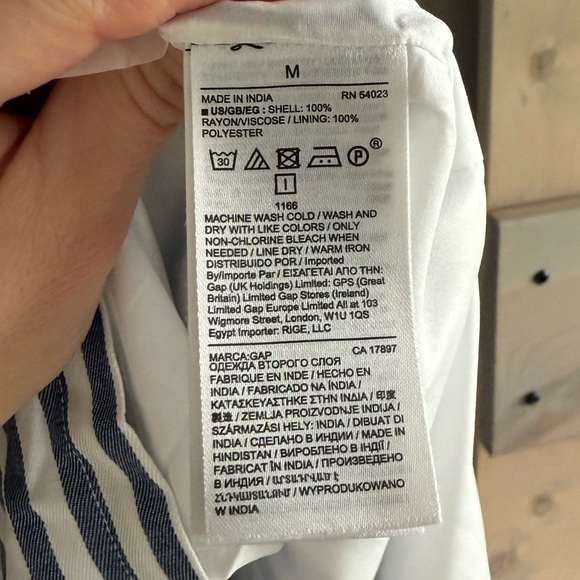 LIKE NEW Gap Tie Waist Midi Shirt Dress - Picture 5 of 11